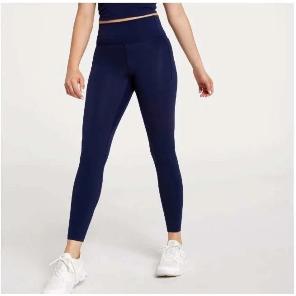 CALIA By Carrie Underwood Womens Inspire High Rise 7/8 Legging Blue Size XXS‎